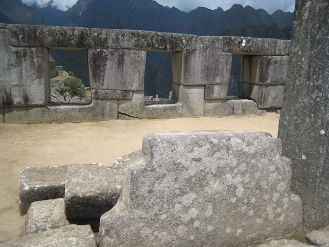 Temple of the 3 Windows, Machu Picchu, Peru...