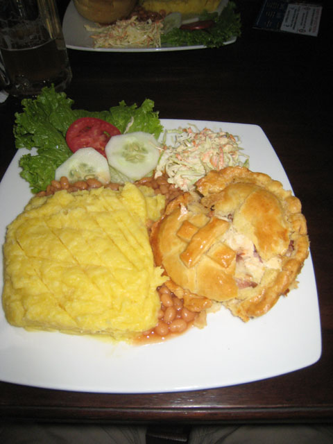 Pie, Mash and Beans...in Peru...