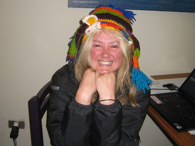 The first female recipient of the Prat Hat... Julia...