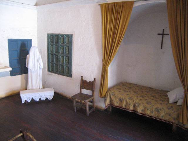 Novice nun's bedroom...