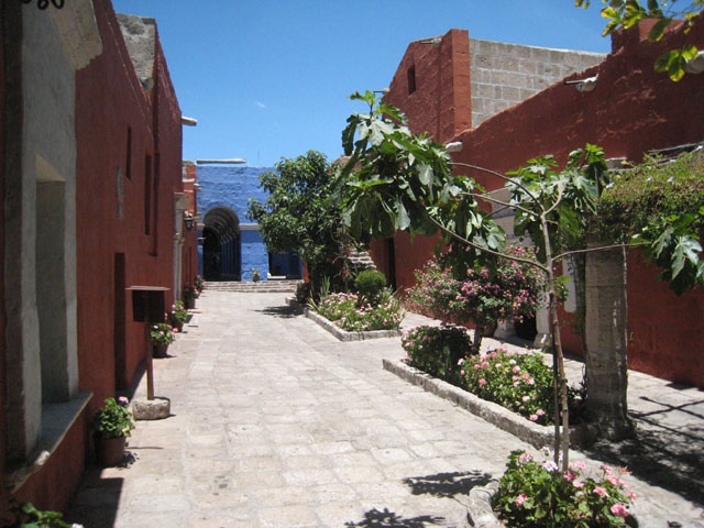 One of the streets in the monastery...