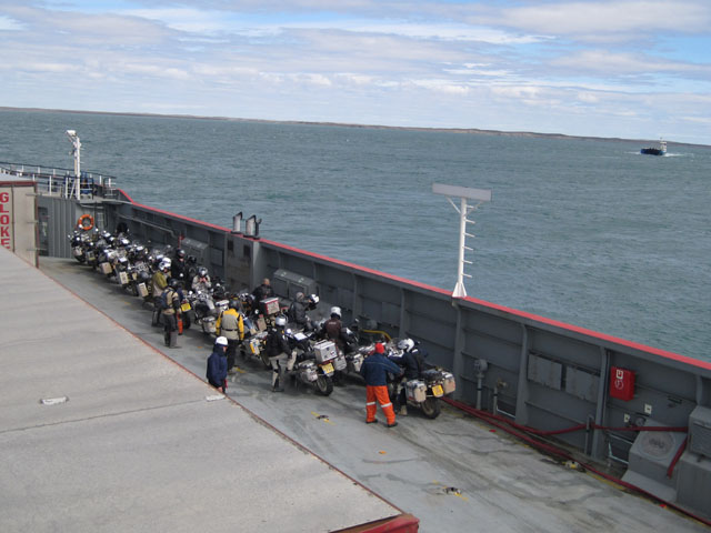 Aboard the ferry...