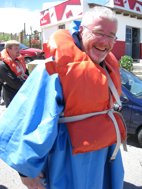 Simon, ready to head out to sea...