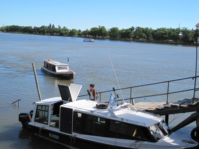 Ferry across the Rio Negro...