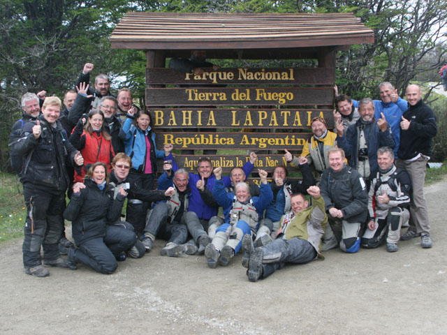 The full Trans Am group at the end of the world... pic courtesy of Finn Gillespie