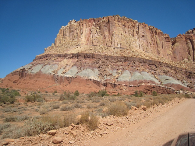 Just one of the many interesting rock formations that show geologic time…