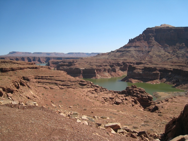 The view at the start of Glen Canyon near Hite