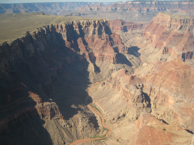 The Colorado River winding its way through spectacular scenery