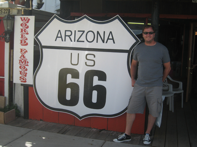 It’s hard not to look cool on Route 66… but Paul manages it somehow…