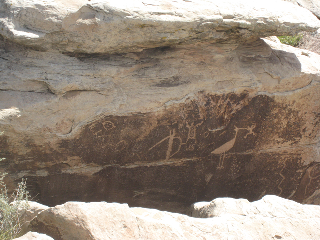Petroglyphs on the rocks near an old village…