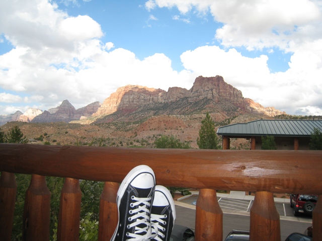 View from the balcony, as I relax...