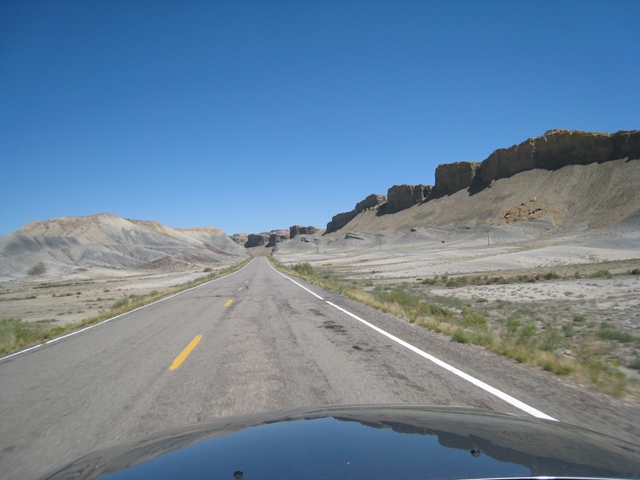 The weird moonscape between Torrey and Hanksville…